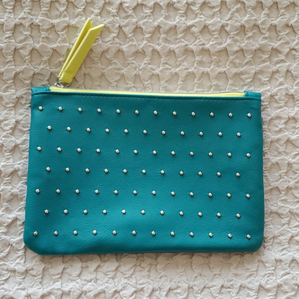 Ipsy Makeup Bag - Teal with Studs - 100th Bag!